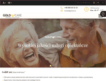Tablet Screenshot of goldcare.pl